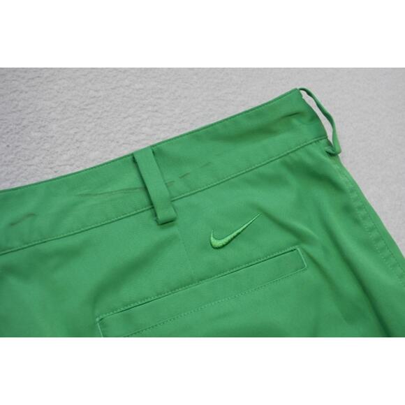 Nike Golf Shorts Dri Fit Stretch Green Performance Flat 11" INS Mens Size 36 - Picture 1 of 5